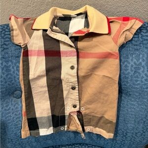 Stylish Burberry toddler onesie